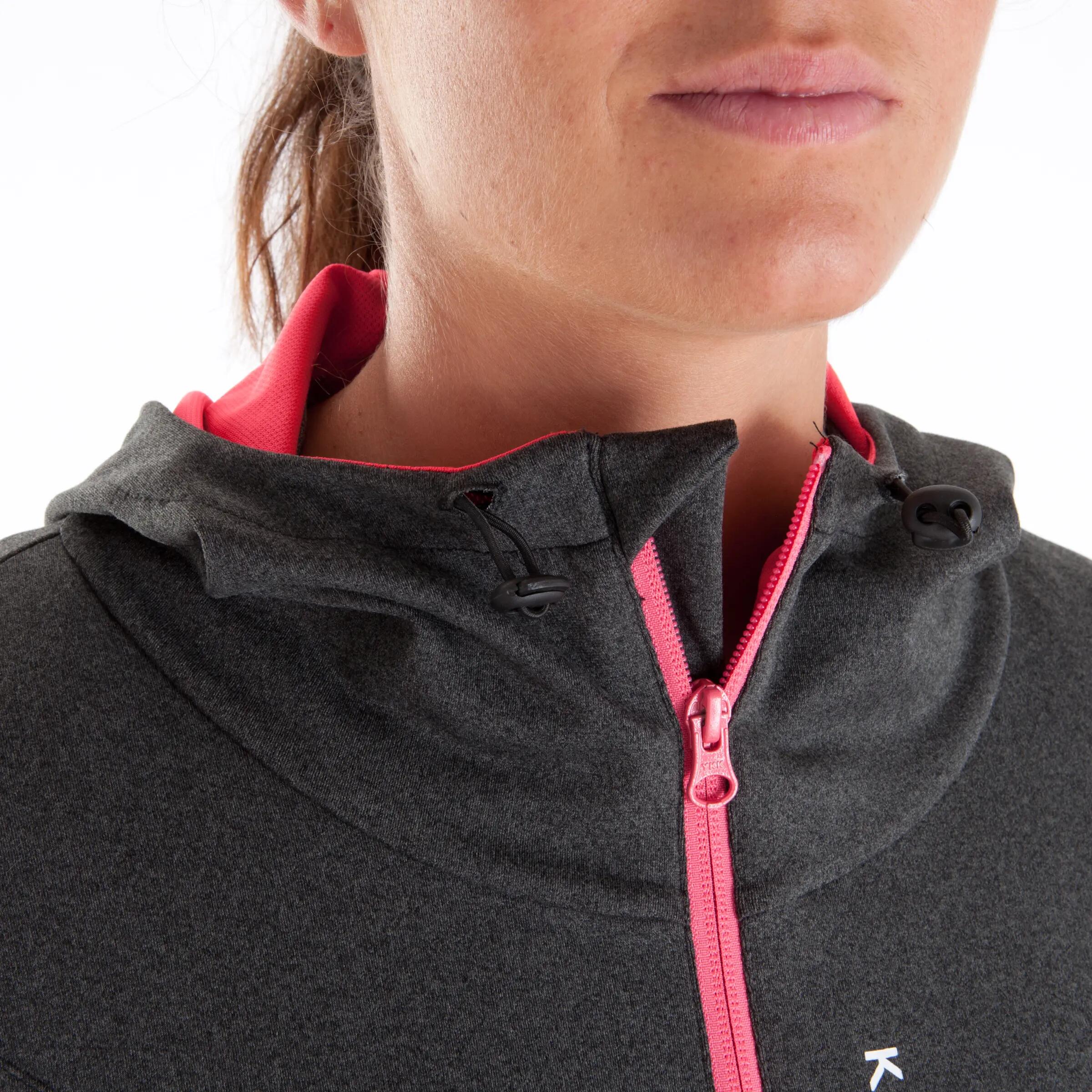 T500 Women's Football Jacket - Grey Nectarine 9/17