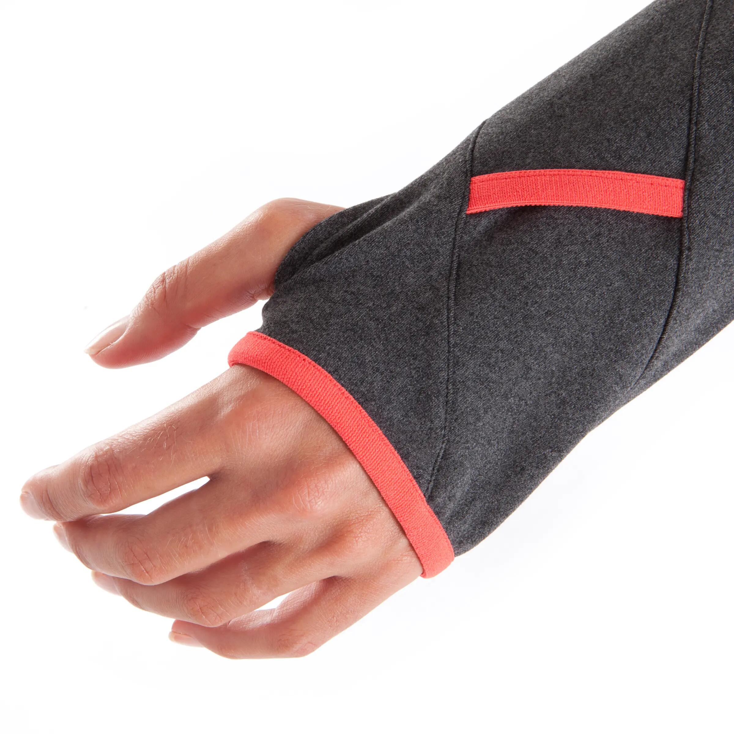 T500 Women's Football Jacket - Grey Nectarine 7/17