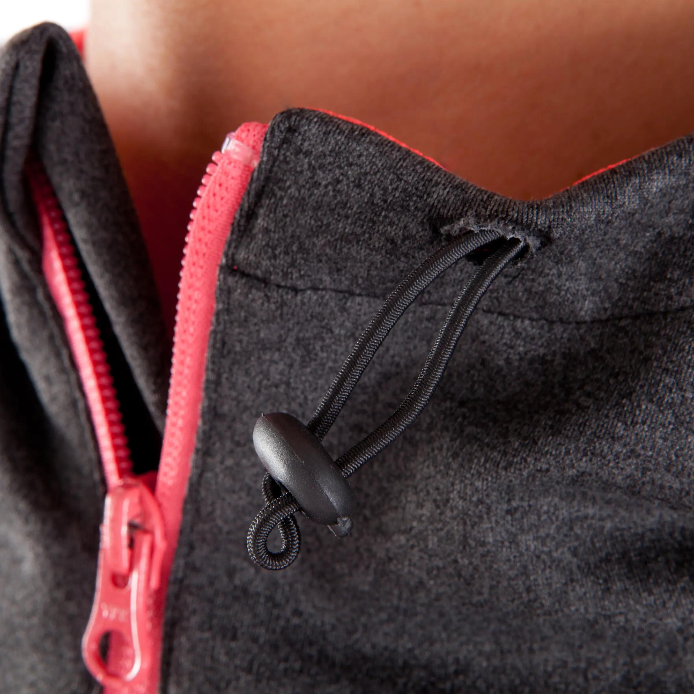 T500 Women's Football Jacket - Grey Nectarine 10/17