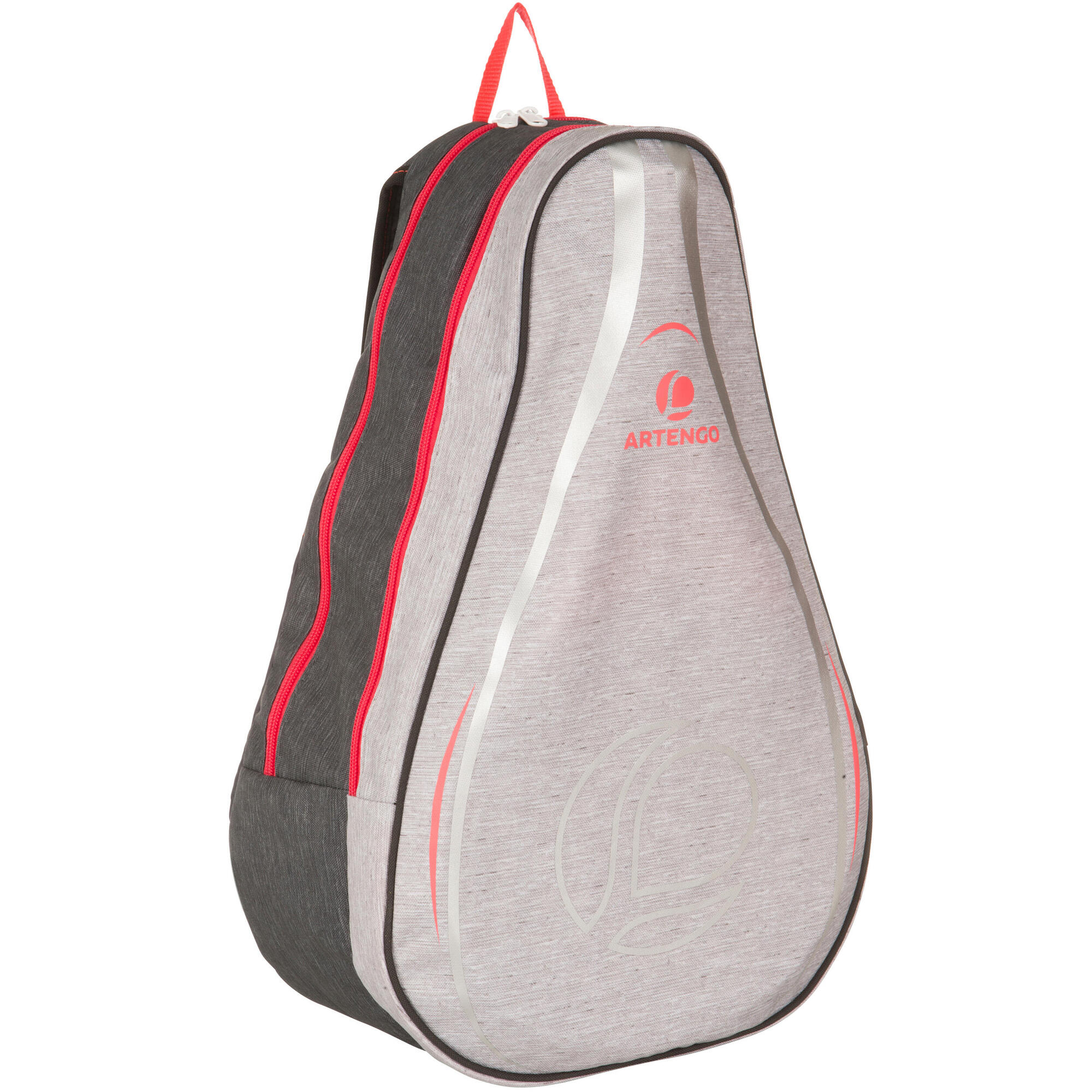 SAC A DOS SPORTS DE RAQUETTES ARTENGO 100 BP GRIS ET ROSE | artengo