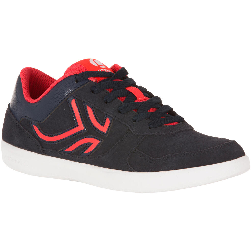 Tennisschuhe TS730 Multicourt Damen Leder marineblau