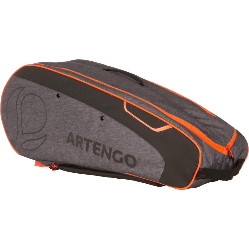 SAC DE SPORTS DE RAQUETTES ARTENGO 500 M GRIS ORANGE SAC DE SPORTS DE RAQUETTES ARTENGO 500 M GRIS ORANGE