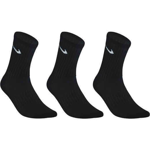 
      Tenisové ponožky vysoké 3 páry čierne
  