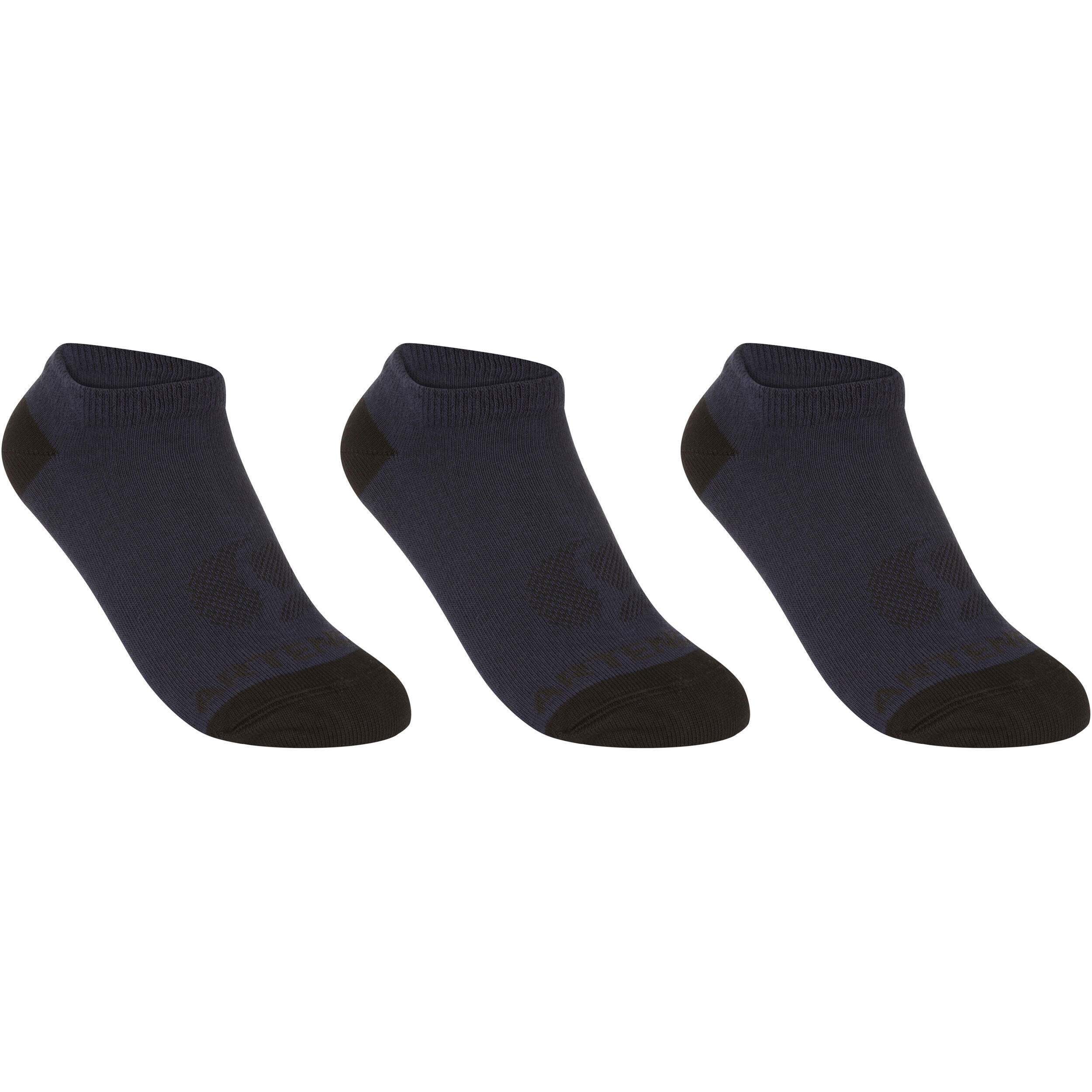 ARTENGO RS 160 Junior Low Sports Socks Tri-Pack - Navy