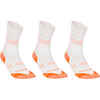 RS 900 Adult High Sports Socks Tri-Pack - White/Orange