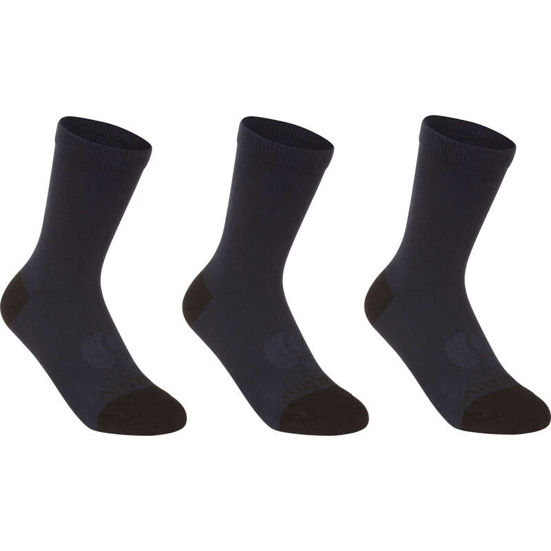 ARTENGO RS 160 Junior High Sports Socks Tri-Pack - Navy...