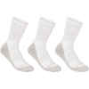 Detské ponožky na tenis RS 500 vysoké 3 páry biele