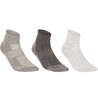 Socks RS 500 Adult Mid Tri-Pack - Mottled Grey