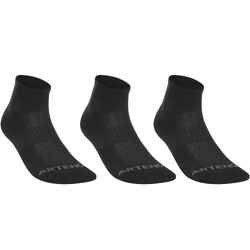 RS 500 αθλητικές κάλτσες μεσαίου μήκους ενηλίκων πακέτο 3 - Μαύρες