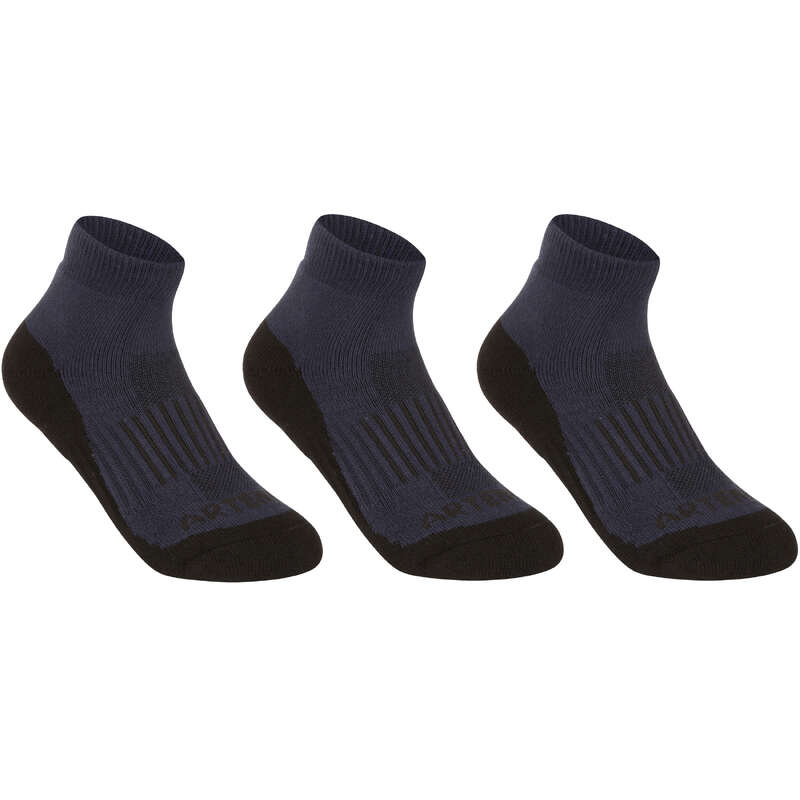 JUNIOR SOCKS - RS 500 Kids' Mid Tri-Pack ARTENGO