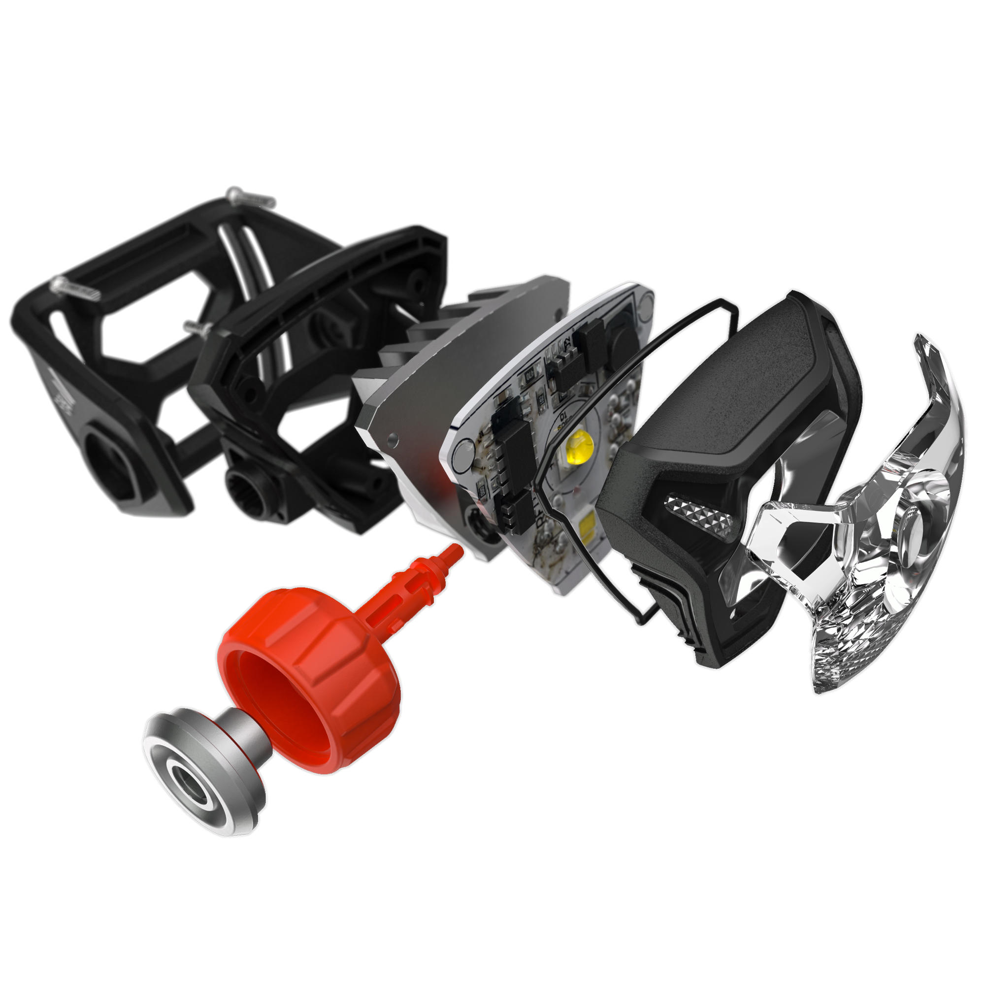 NAGLAVNA SVJETILJKA ONNIGHT 710 300 LUMENA - CRNA/NARANČASTA