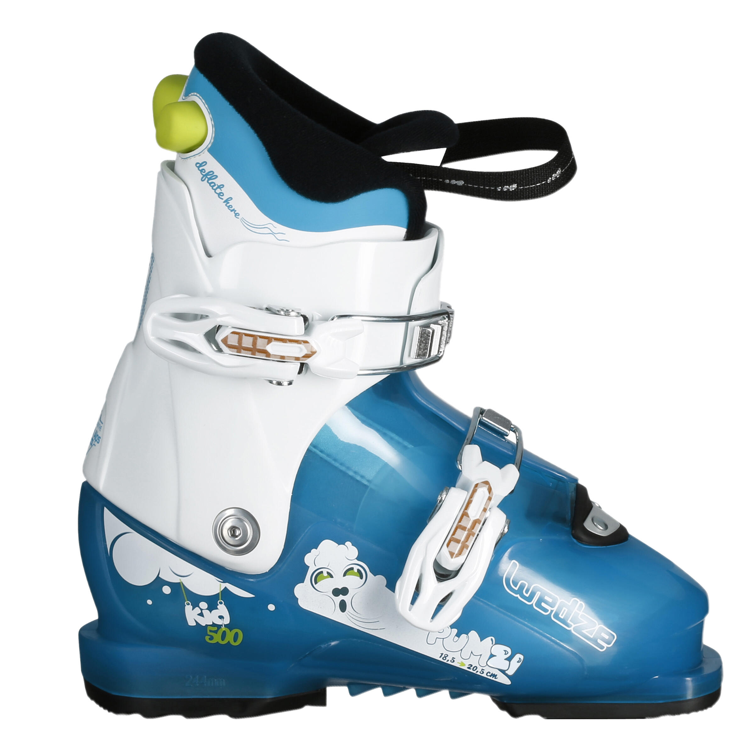 Wedze Skischoenen Voor Kinderen Pumzi 500 Blauw wedze kopen in de aanbieding