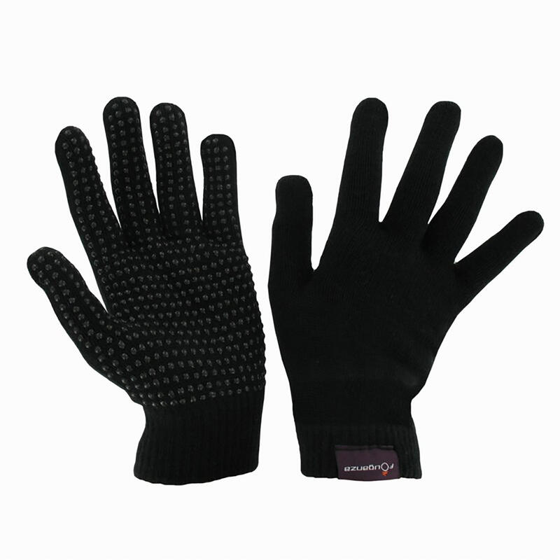 Adult Knitted Horseback Riding Gloves - Black Adult Knitted Horseback Riding Gloves - Black