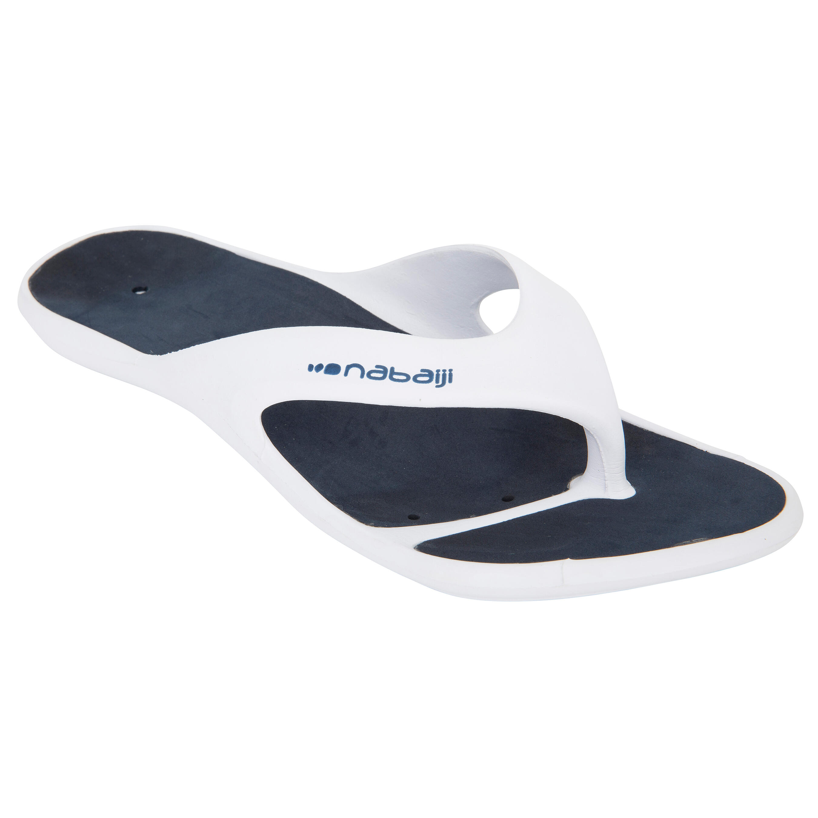 NABAIJI MEN’S TONGA 500 POOL FLIP-FLOPS WHITE BLUE