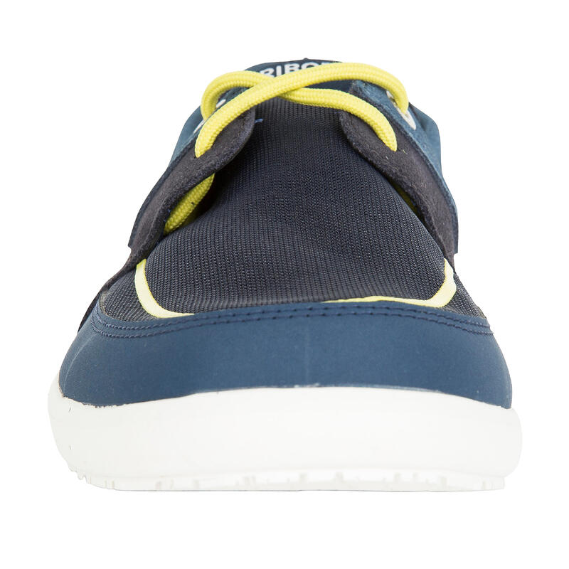 Chaussures bateau homme SAILING 100 bleu/jaune