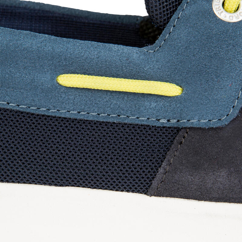 Chaussures bateau homme SAILING 100 bleu/jaune