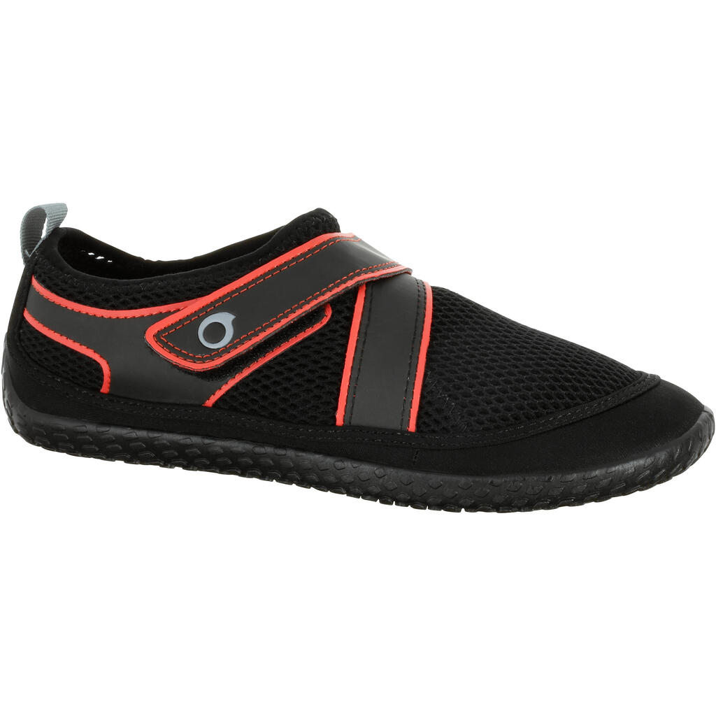 Chaussures aquatiques avec scratch Adulte - Aquashoes 500 noir