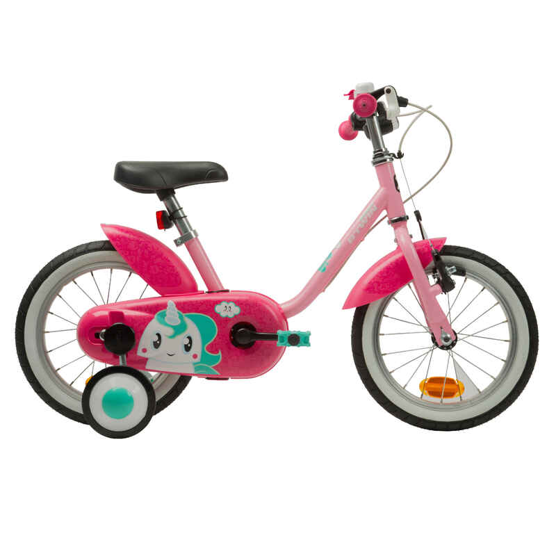 Unicorn 14-Inch Children's Bike - Pink