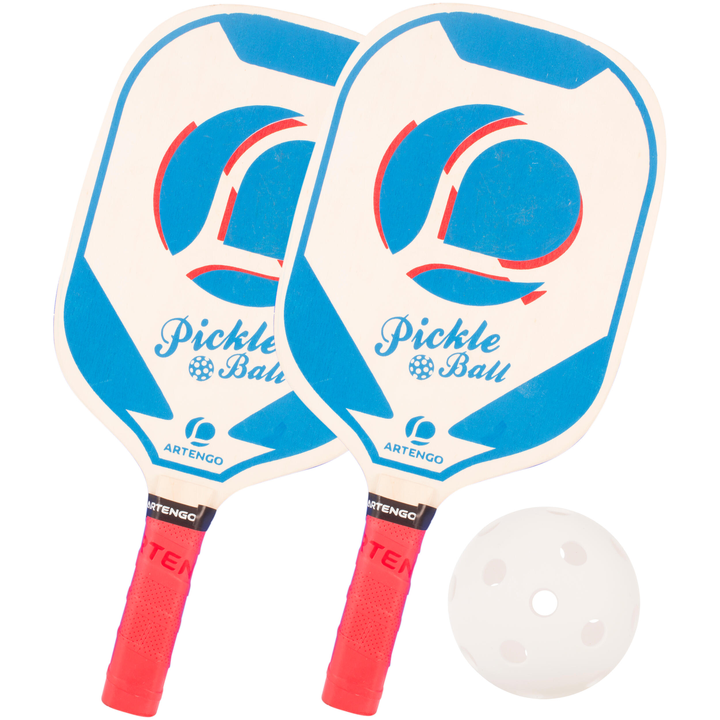 Pickleball Set of 2 Rackets Blue ARTENGO Decathlon