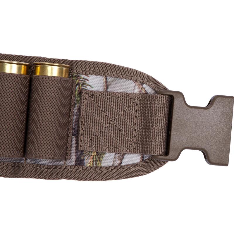 Cartouchière chasse calibre 12 camouflage marron