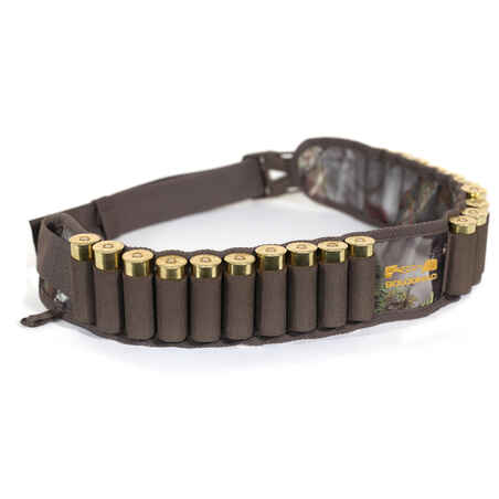 12 gauge cartridge belt - brown camouflage