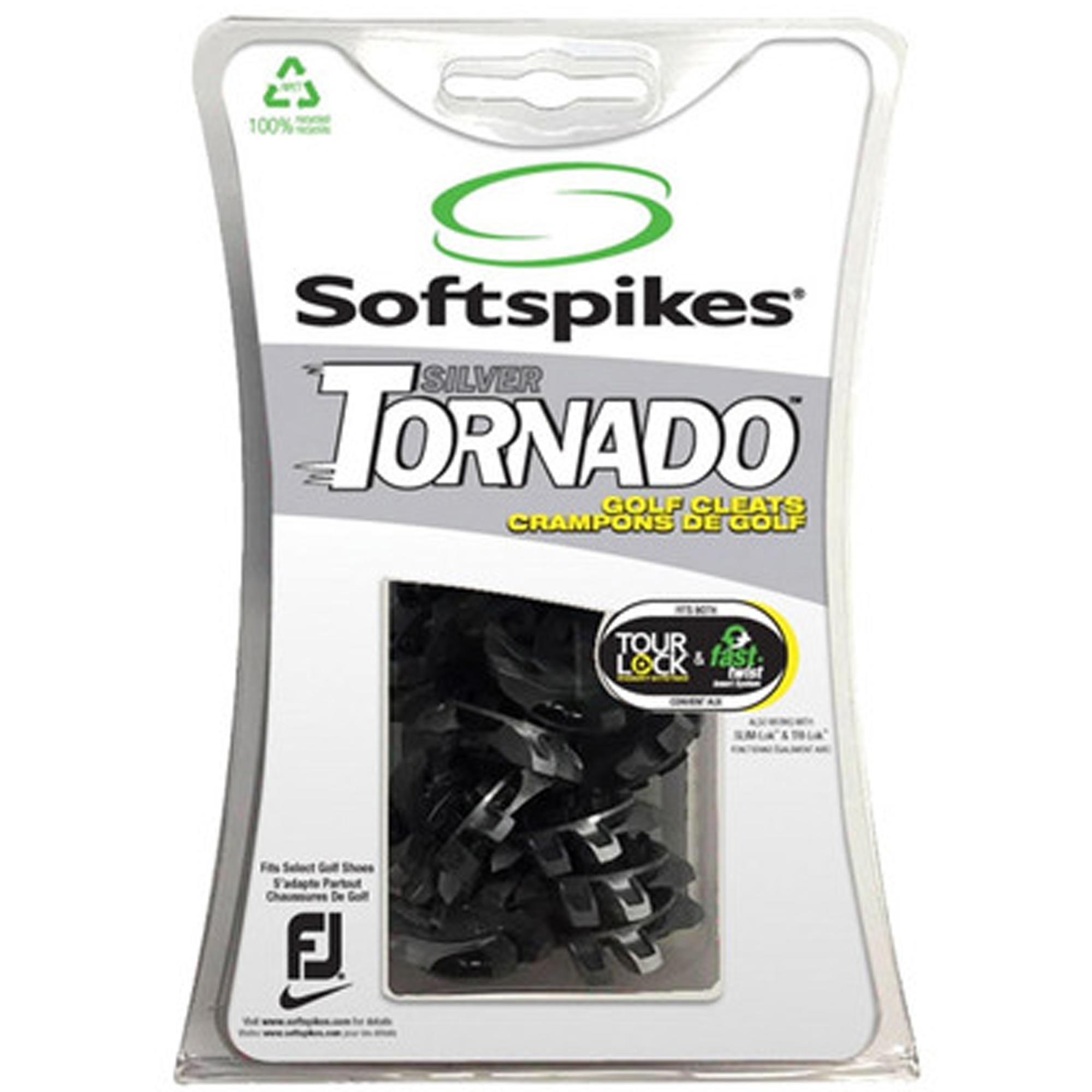 Softspikes silver shop tornado golf cleats