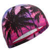 Mesh Print Swim Cap Size L - Sunrise Pink Purple