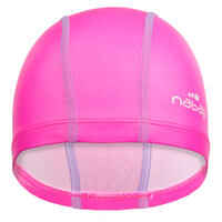 Silicone Plain Mesh Swim Cap - Pink