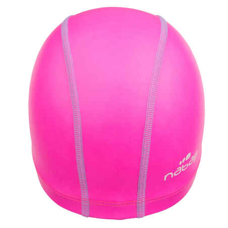 Silicone Plain Mesh Swim Cap - Pink