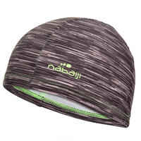 Mesh Print Swim Cap Size L - Woolly Black