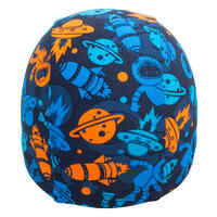 Mesh Print Swim Cap Size S - AllAstro Blue Orange