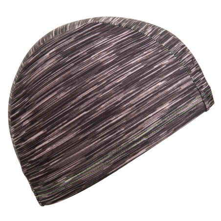  - שחור צמר L כובע שחייה מודפס מרשת במידה 