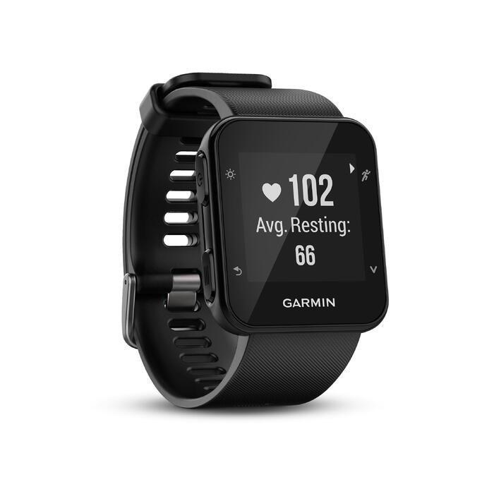 Reloj GPS con pulsómetro en la muñeca Forerunner 35 negro