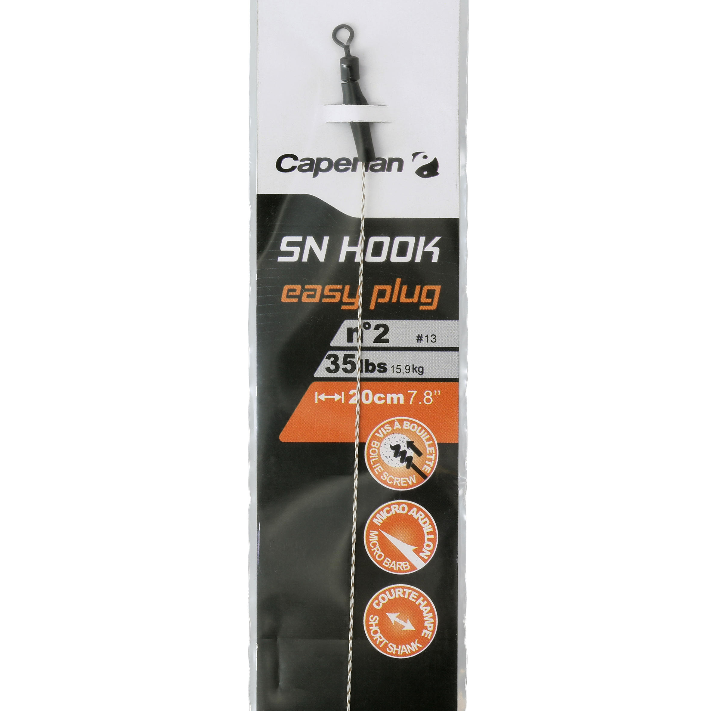 SN EASY HOOK CARP FISHING LEADER 4/6