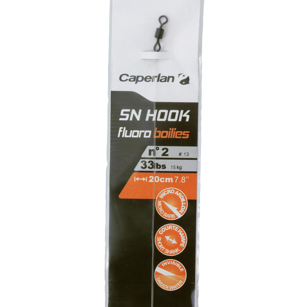 קרס פתיונות בוילי לידר לדייג קרפיונים SN FLUORO