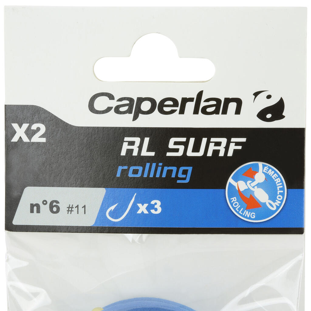 RL SURF-1 3xH10 x2 surfcasting leader