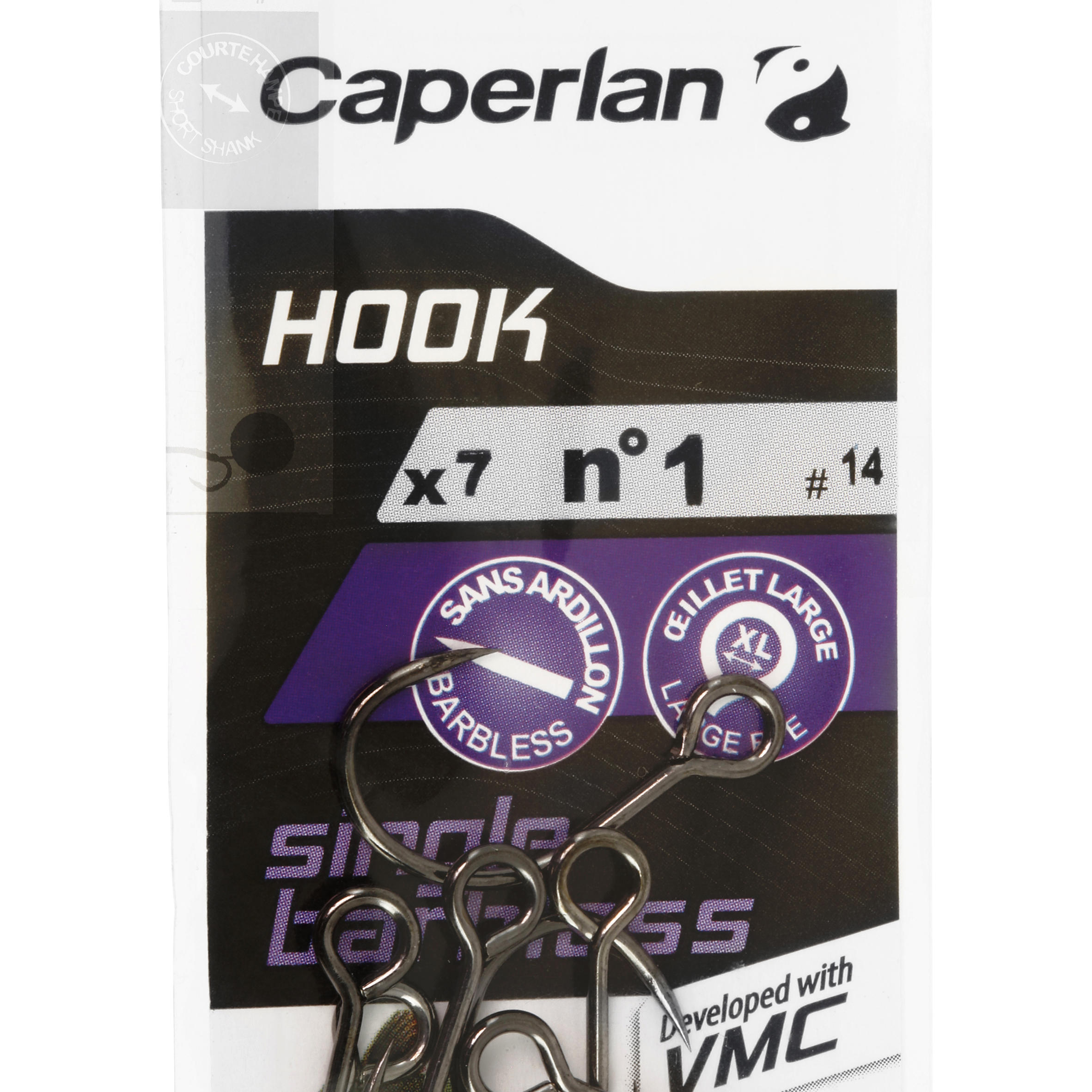 CAPERLAN Rybársky háčik Hook Single Barbless 10 · záber 6