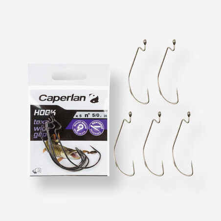 Fishing Texan Hook Texan Wide Gap 5/0 Hook 