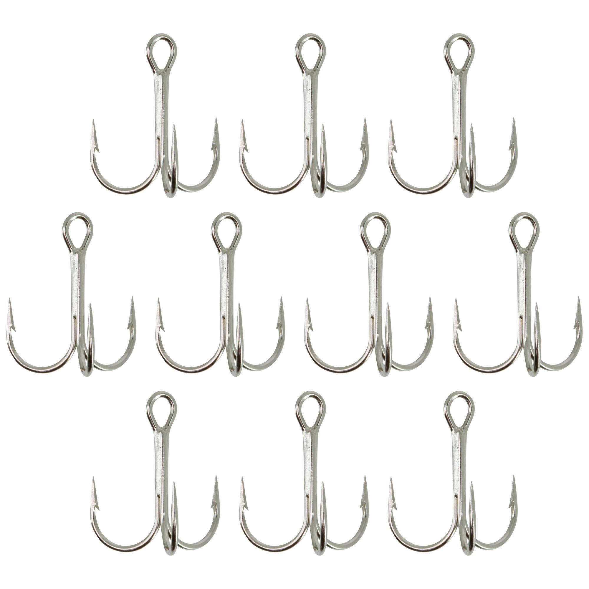 TRIPLE HOOK FISHING HOOK TRIPLE NICKEL