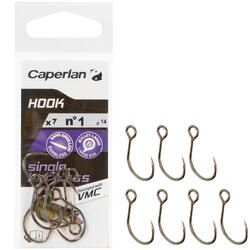 HAMEÇON SIMPLE PÊCHE HOOK SINGLE BARBLESS