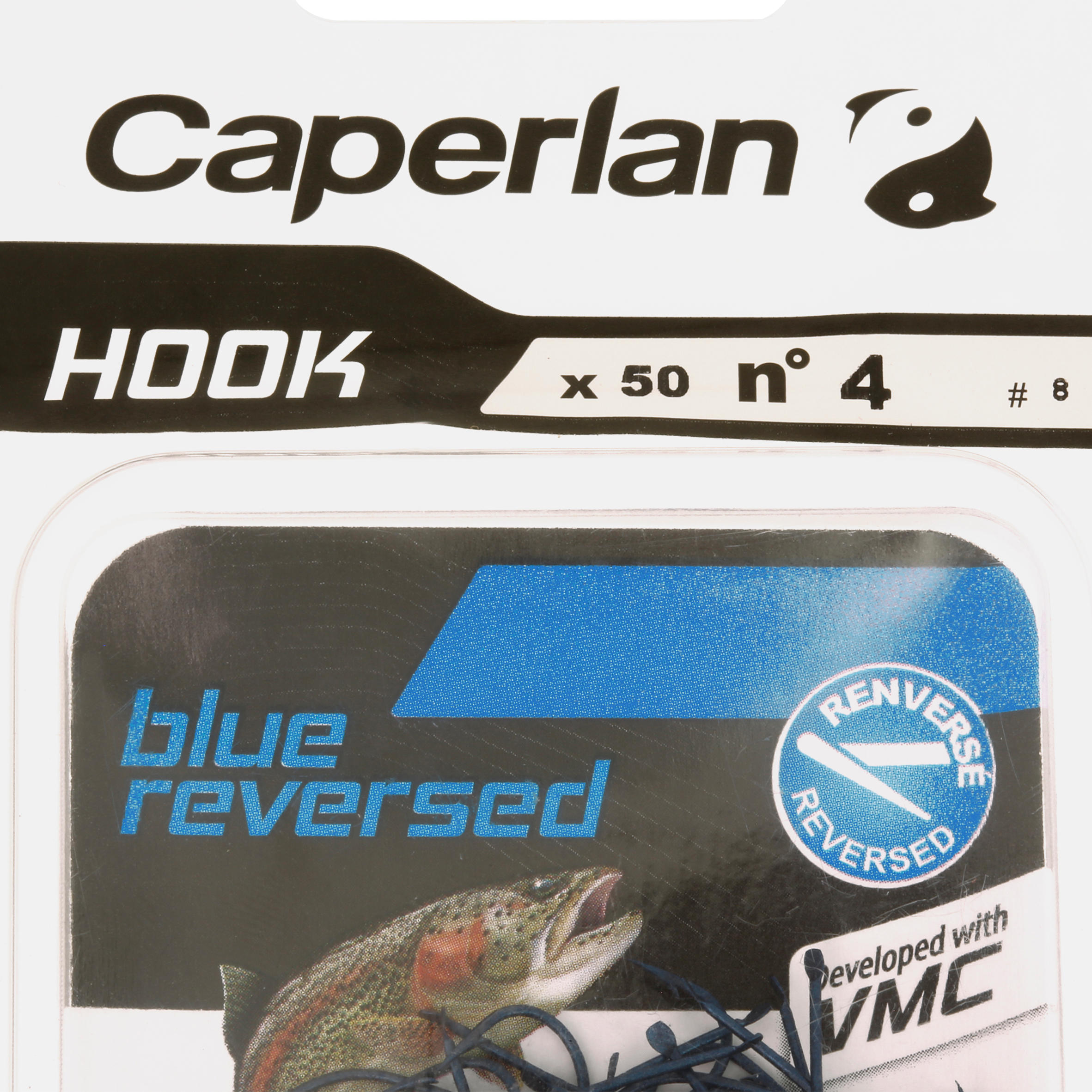 SINGLE FISHING HOOK BLUE REVERSED HOOK - CAPERLAN