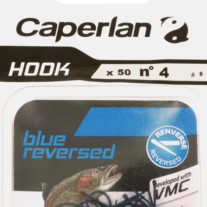 ANZUELO SIMPLE PESCA HOOK BLUE INVERTIDO