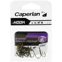 FISHING TREBLE HOOK BLACK NICKEL