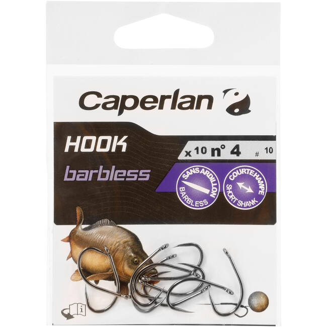 Fishing Barbless Carp Hook (10 pack)