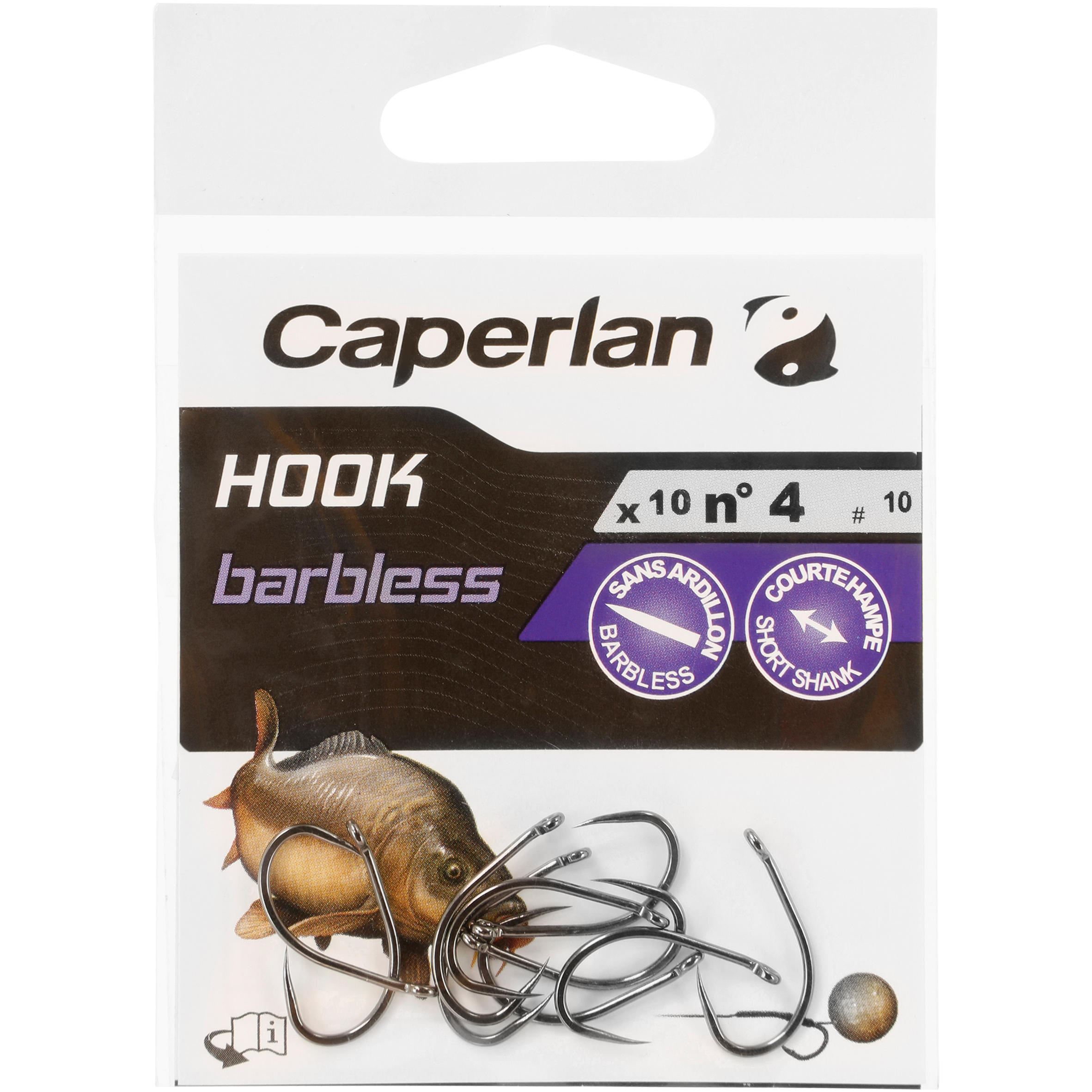 CAPERLAN Háčik Hook Barbless na lov kaprov 2 · záber 6