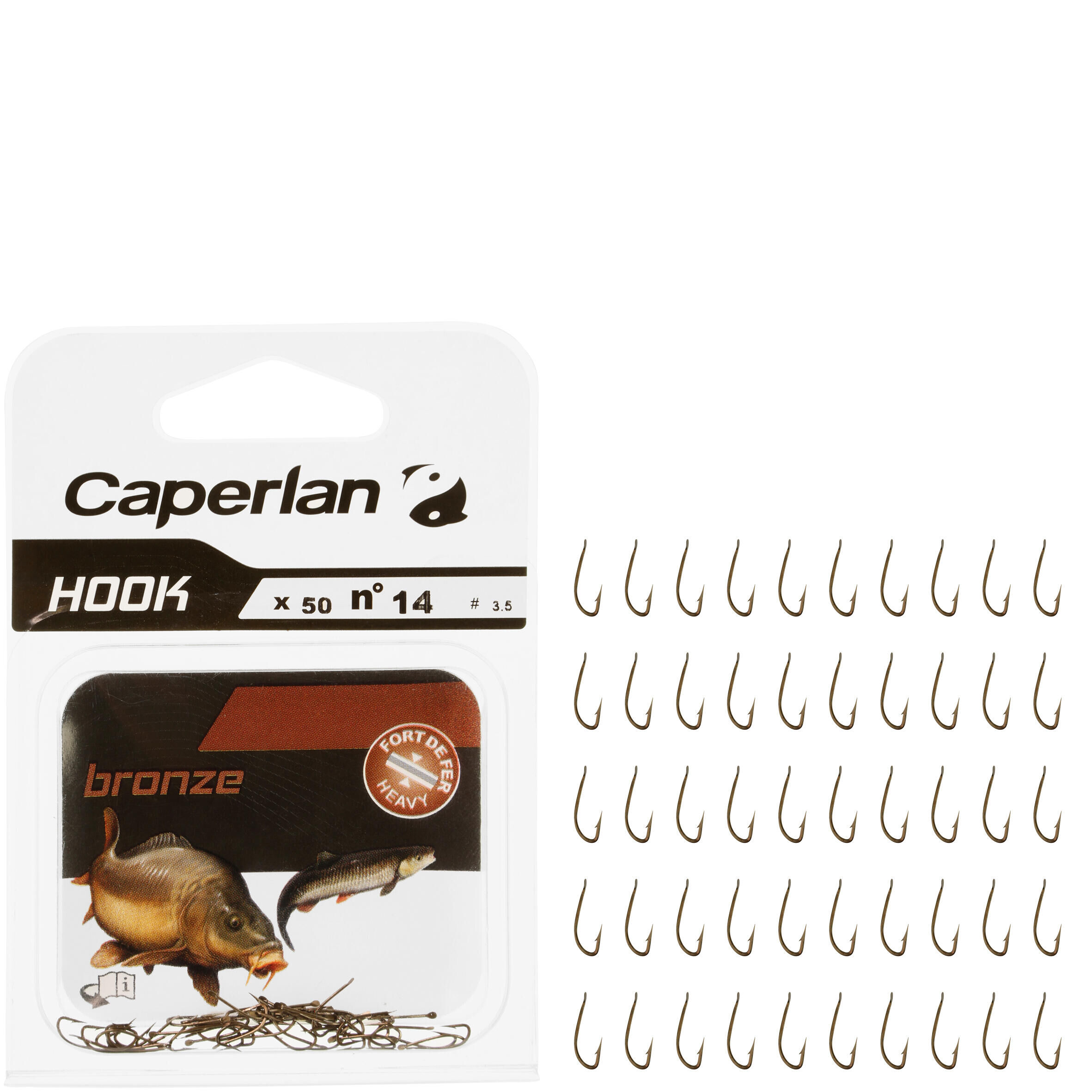 CAPERLAN SINGLE FISHING HOOK BRONZE