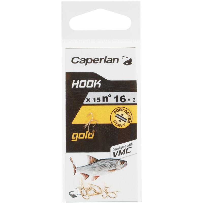 Gouden haken simple gold Caperlan voor statisch vissen