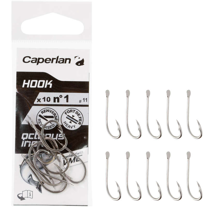 Jas Kupowal Haczyki W Sklepie Wedkarskim Duzy Haczyk Byl Haczyk nierdzewny OCTOPUS CAPERLAN - HACZYKI MORSKIE Wędkarstwo - Decathlon