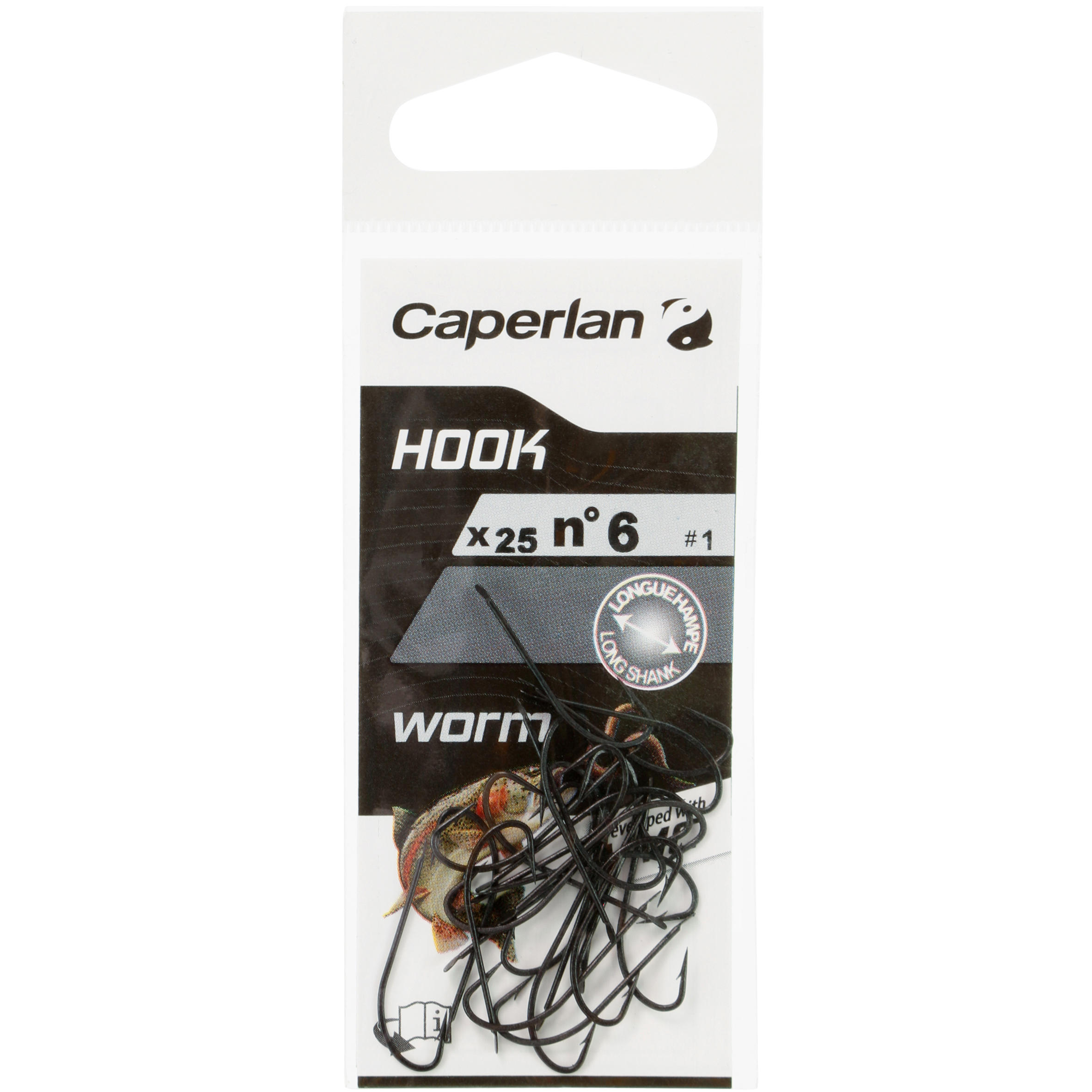 SINGLE FISHING HOOK SPECIAL WORM HOOK - CAPERLAN