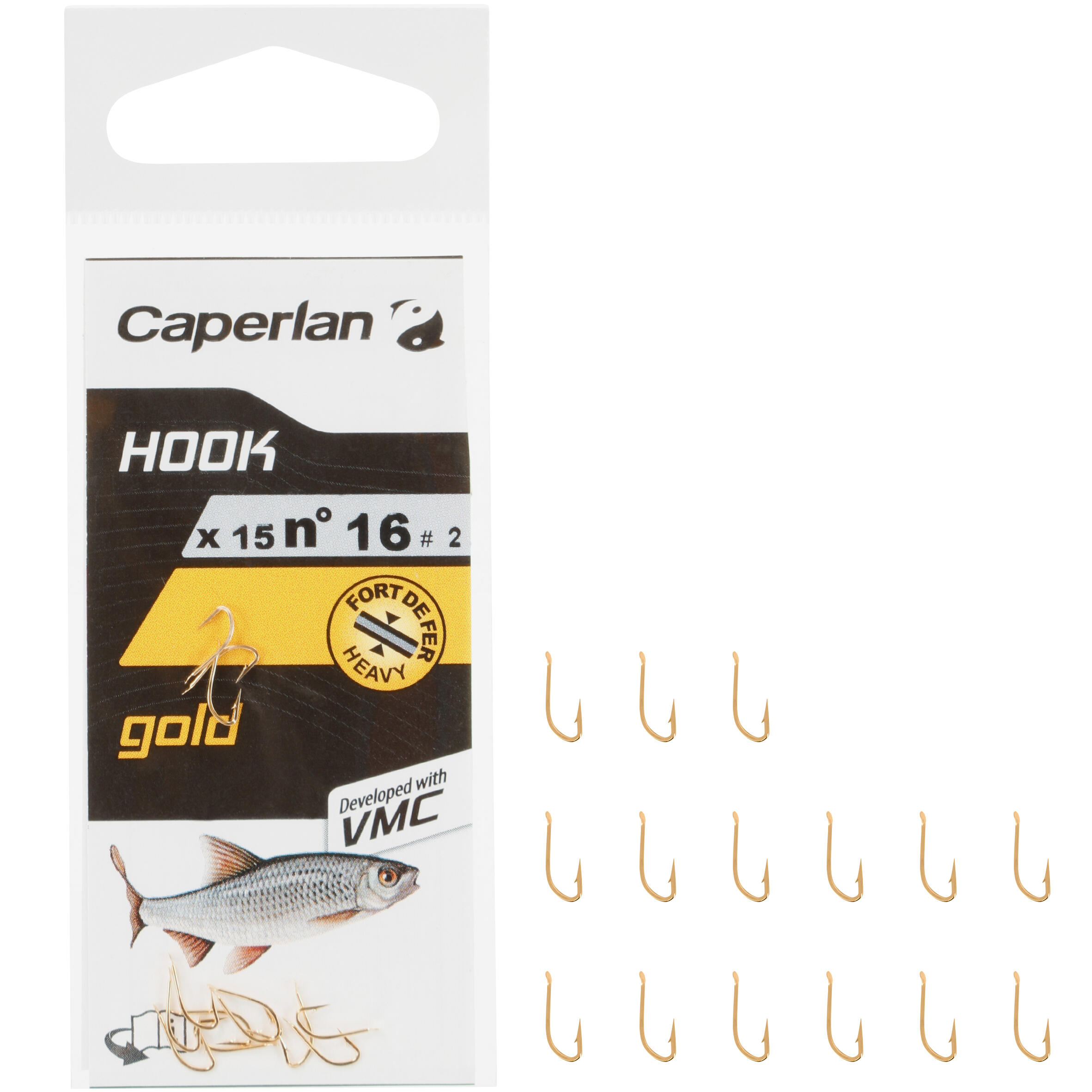 CAPERLAN CAPERLAN SINGLE GOLD HOOK FOR STILL FISHING